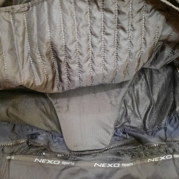 Y2K Leather Racing Motorcycle Jacket Armored Mens Size M Red Black White Nexo - Picture 15 of 15